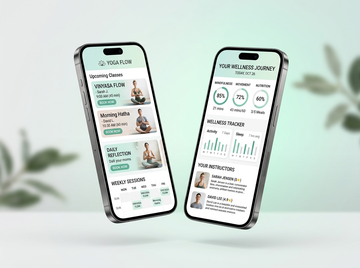 YogSocial Mobile App on iOS and Android
