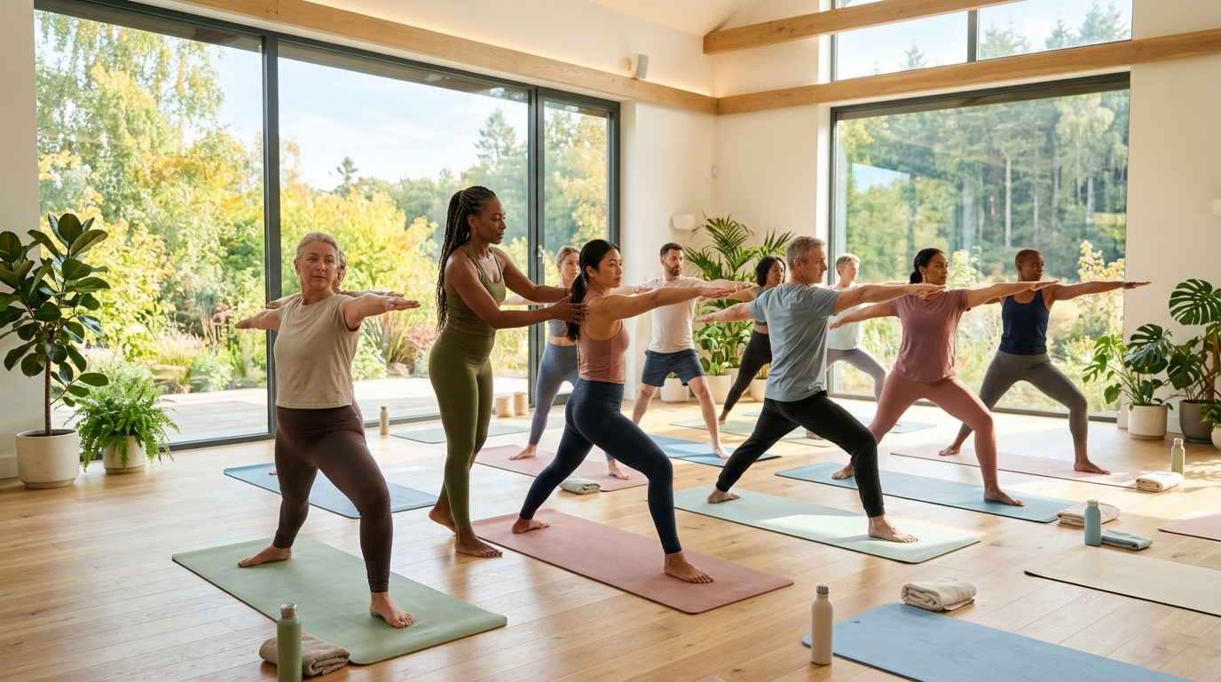 Live Yoga Class in Studio